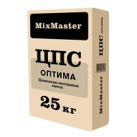 Цементно-песчаная смесь ЦПС М150 MixMaster Оптима 25 кг Цементно-песчаная смесь ЦПС М150 MixMaster Оптима 25 кг