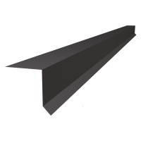 Планка карнизная для металлочерепицы серая 100х80х2000 мм Планка карнизная для металлочерепицы серая 100х80х2000 мм
