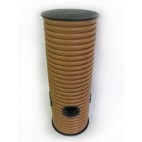 Колодец дренажный смотровой с крышкой  d315 h1500 (отводы 110 мм) Колодец дренажный смотровой с крышкой  d315 h1500 (отводы 110 мм)