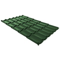 Металлочерепица зелёная 0,4х1180х2220 мм Металлочерепица зелёная 0,4х1180х2220 мм