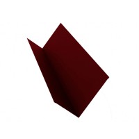 Планка примыкания для металлочерепицы красная 150х200х2000 мм Планка примыкания для металлочерепицы красная 150х200х2000 мм