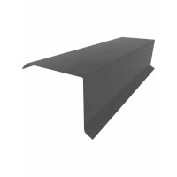 Планка торцевая для металлочерепицы серая 80х100х2000 мм Планка торцевая для металлочерепицы серая 80х100х2000 мм