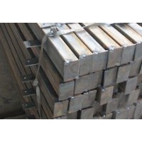 Столб заборный профильный, d=60х40 мм h=2,4 м (планки, чёрная краска) Столб заборный профильный, d=60х40 мм h=2,4 м (планки, чёрная краска)