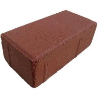 Плитка тротуарная 1П.6 "Брусчатка" красная 200х100х60 мм Плитка тротуарная 1П.6 "Брусчатка" красная 200х100х60 мм