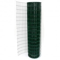 Сетка сварная ПВХ 50х100 мм, 1,5х15 м зелёная