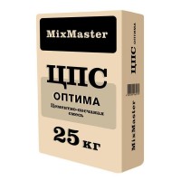 Цементно-песчаная смесь ЦПС М150 MixMaster Оптима 25 кг Цементно-песчаная смесь ЦПС М150 MixMaster Оптима 25 кг