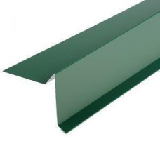 Планка торцевая для металлочерепицы зелёная 80х100х2000 мм